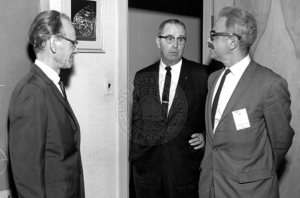 Rare photo of Farnswort (L) with Adam. Furth (C) an Dr. Maraen Chowderoux (r) from U. of Utah Archive