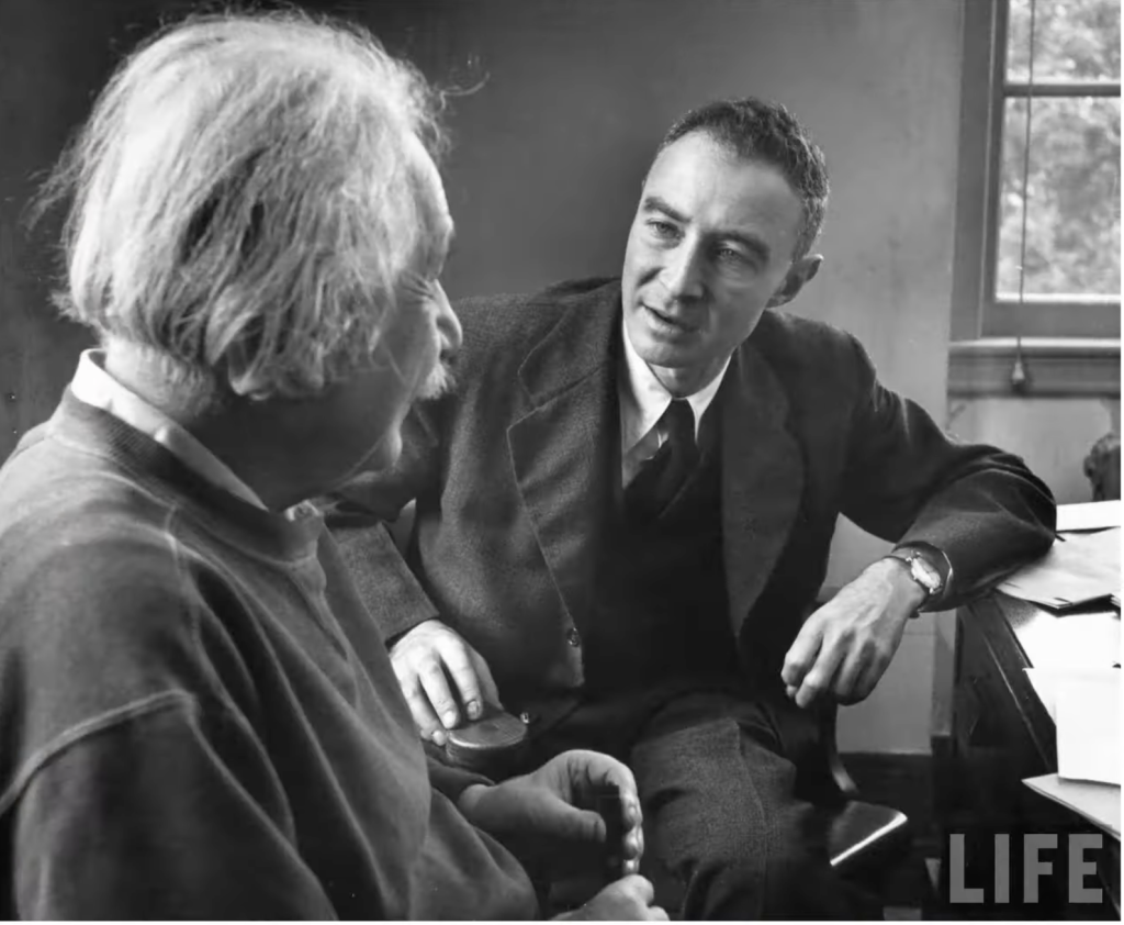 Einstein and Oppenheimer Princeton NJ